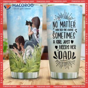 photography dad moments with her daughter stainless steel tumbler 0