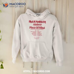 Piece Of Mind 40th Anniversary Tracklisshirt