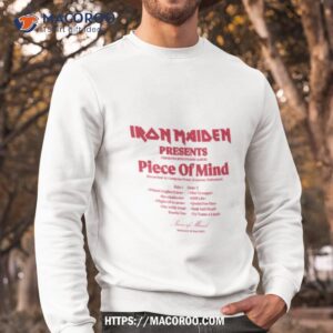 piece of mind 40th anniversary tracklist shirt sweatshirt