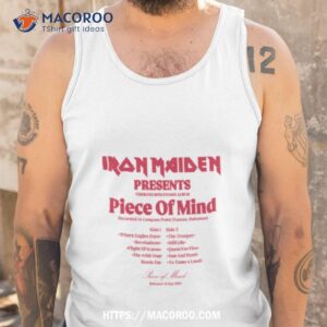 piece of mind 40th anniversary tracklist shirt tank top