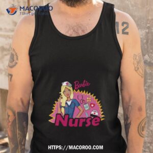 pink design for nurse barbie nurse shirt tank top