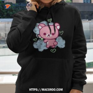 pink korilakkuma with blue clouds shirt hoodie 2