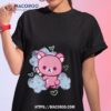 Pink Korilakkuma With Blue Clouds Shirt