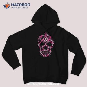 pink ribbon skull costume cool halloween breast cancer gifts shirt sugar skull pumpkin hoodie