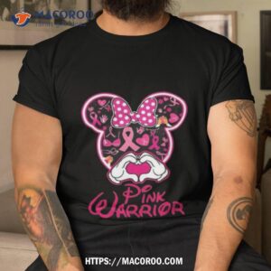 pink warrior mickey disney breast cancer 2023 shirt tshirt