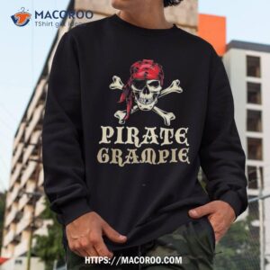 pirate grampie skull costume halloween funny shirt spooky scary skeletons sweatshirt