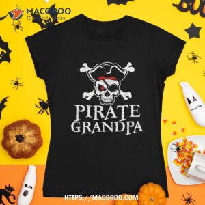 pirate grandpa funny skull crossbones halloween shirt scary skull tshirt 1