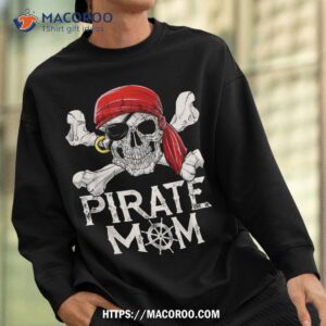 pirate mom t shirt jolly roger flag skull amp crossbones tees halloween skull sweatshirt