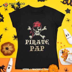 pirate pap skull costume halloween funny shirt scary skull tshirt 1