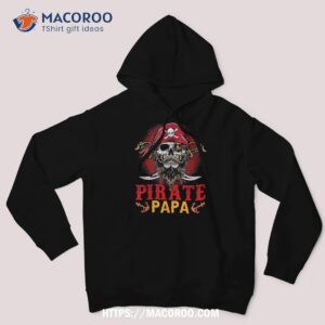 pirate papa halloween skull costume family kids shirt skeleton head hoodie