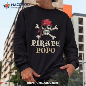 pirate popo skull costume halloween funny shirt halloween skull sweatshirt