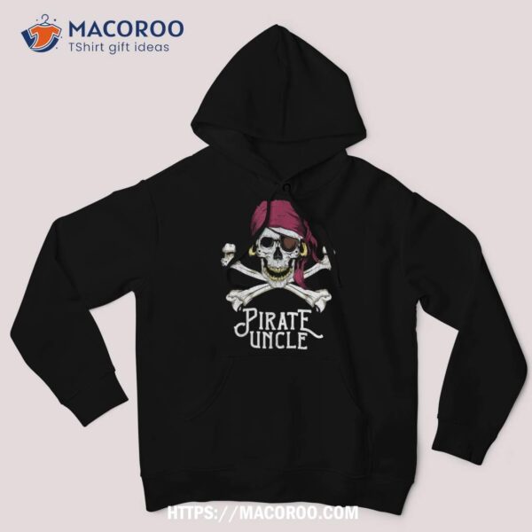 Pirate Uncle Jolly Roger Crossbones & Skull Halloween Shirt, Skull Pumpkin