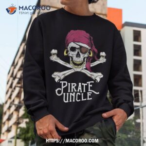 pirate uncle jolly roger crossbones amp skull halloween shirt skull pumpkin sweatshirt