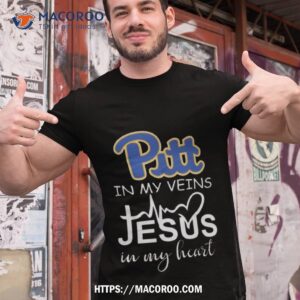 Pittsburgh Panthers Logo 2023 In My Veins Jesus In My Hearshirt