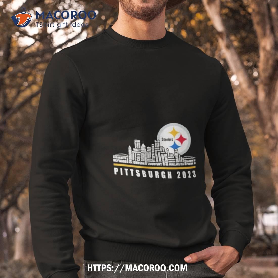 Pittsburgh Steelers Bleached V-Neck Long Sleeve Shirt – Kampus Kustoms