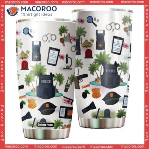 police on vacation stainless steel tumbler 0