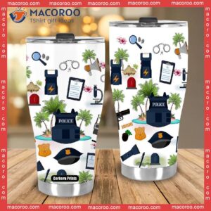 police on vacation stainless steel tumbler 3