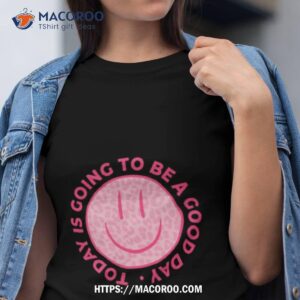 preppy pink leopard smiley face shirt tshirt