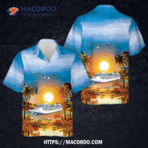 Princess Cruises Coral Hawaiian Shirt