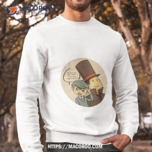 Professeur Layton And Cute Luke Shirt 2 professeur layton and cute luke shirt sweatshirt