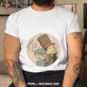 professeur layton and cute luke shirt tshirt
