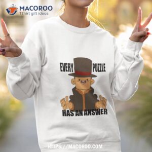 professor layton puzzling shirt sweatshirt 2