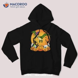 pterodactyl lover pumpkin skull witch halloween shirt scary skull hoodie