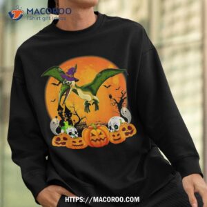 pterodactyl lover pumpkin skull witch halloween shirt scary skull sweatshirt