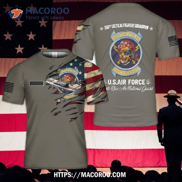 Puerto Rico Air National Guard A-7d Corsair Ii 198th Tactical Fighter Squadron 3D-Shirt