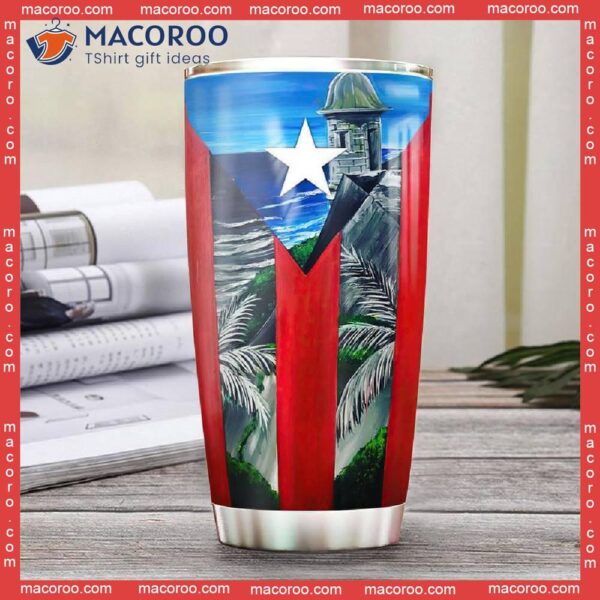 Puerto Rico Beach Stainless Steel Tumbler