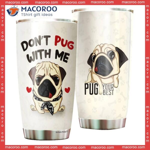 Pug Dog Stainless Steel Tumbler