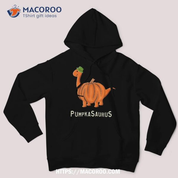 Pumpkasaurus Pumpkin Dinosaur T Shirt Halloween Thanksgiving