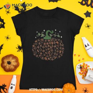 pumpkin glasses optometry optician halloween spooky season shirt halloween skull tshirt 1