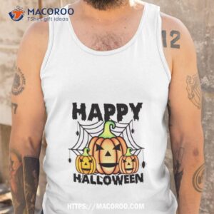 pumpkin graphic halloween shirt tank top