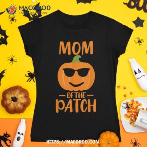 pumpkin mom of the patch funny halloween family matching shirt tshirt 1