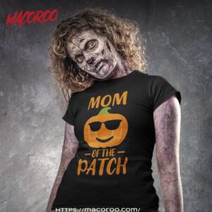 pumpkin mom of the patch funny halloween family matching shirt tshirt