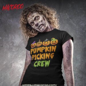 pumpkin picking crew halloween shirt tshirt