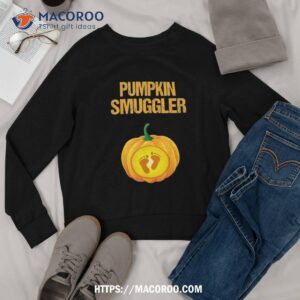 pumpkin smuggler shirt pregnancy announcet gift halloween sweatshirt