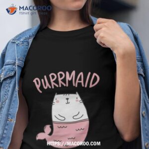 Purrmaid Mermaid Cat Cute Pink Cashirt