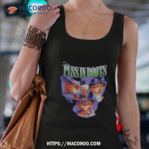 puss in boots retro portrait shirt tank top 4
