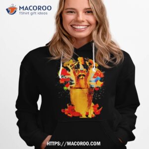 racoon eat food in trash can shirt hoodie 1