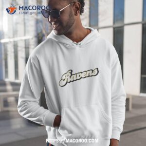 ravens white logo shirt hoodie 1