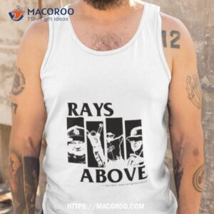 rays above photo design shirt tank top