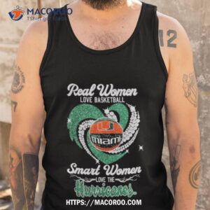 real women love basketball smart women love the hurricanes 2023 shirt tank top