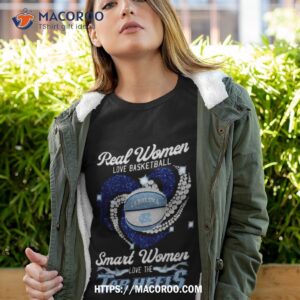 Real Women Love Basketball Smart Women Love The Tarheels 2023 Shirt