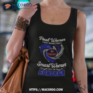 Real Women Love Football Smart Women Love The Gonzaga Diamond Heart 2023 Shirt