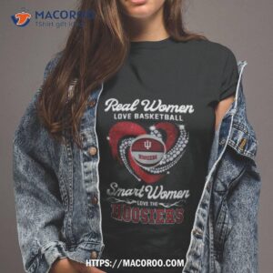 Real Women Love Football Smart Women Love The Hoosiers Diamond Heart 2023 Shirt
