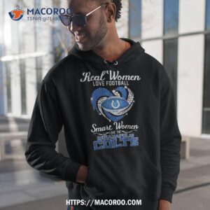 real women love football smart women love the indianapolis colts diamond logo design shirt hoodie 1