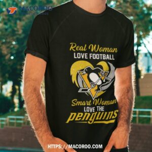 Real Women Love Football Smart Women Love The Penguins Logo 2023 Shirt