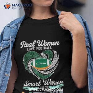 Real Women Love Football Smart Women Love Umiami Hurricanes Heart Diamond 2023 Shirt